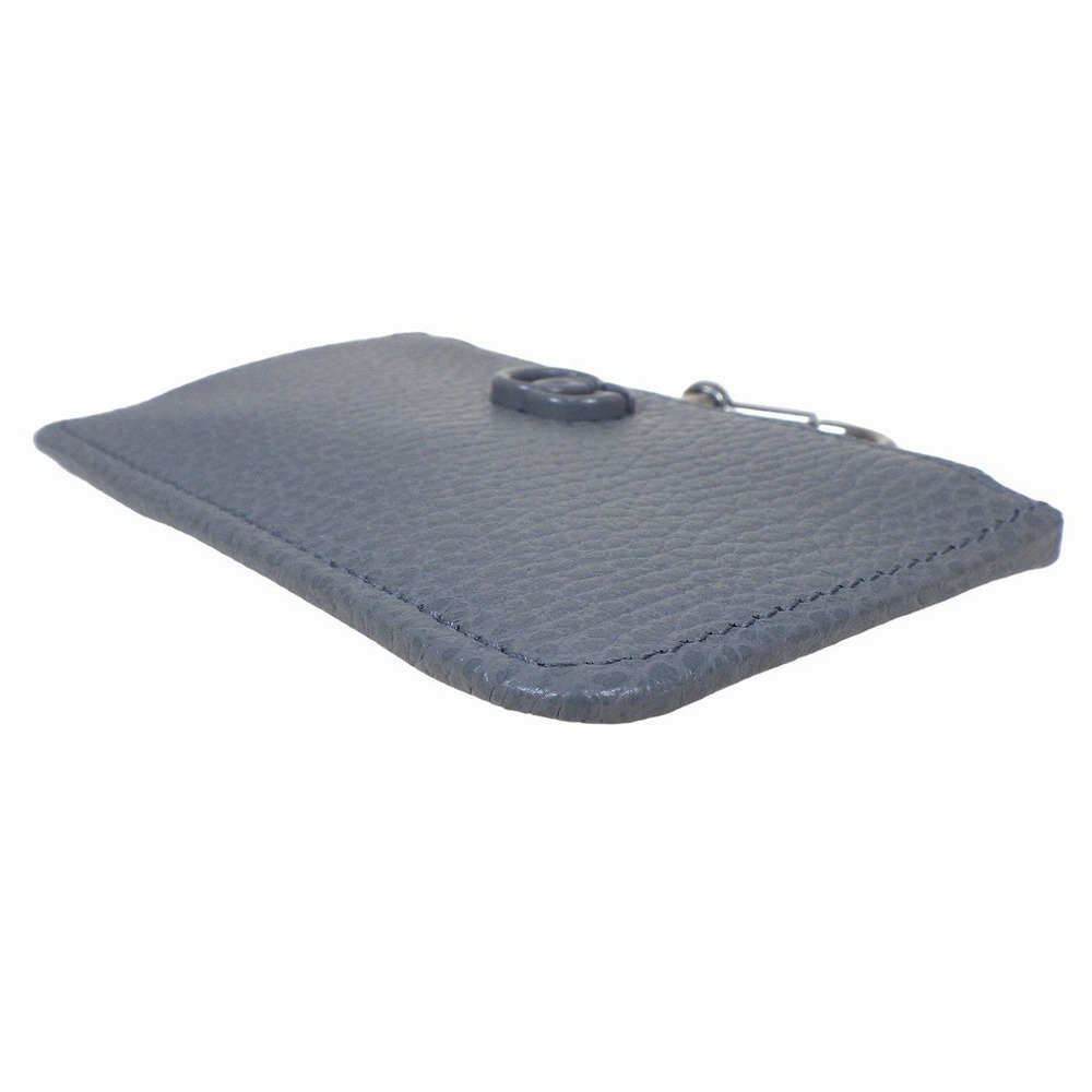 Gucci Double G Keychain Card Case Fragment Gray - image 3